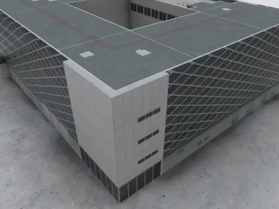 LFMN Building 1 Low-poly 3D model