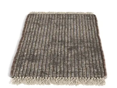 Fabric Floor Bedside Rug  3D model