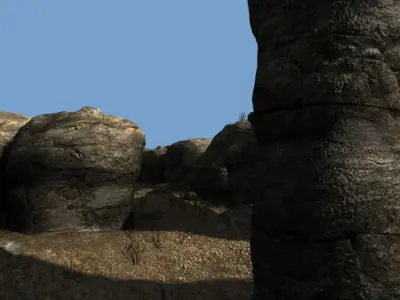 Small Canyon Low-poly 3D model