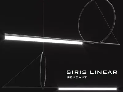 Siris linear pendants 3D model