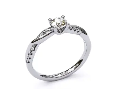 engagement fancy ring  3D print model