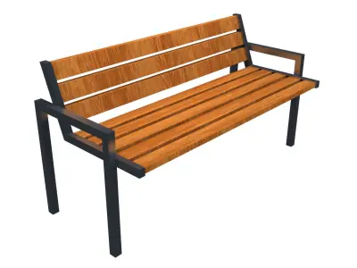 Street Chair-1 3D model