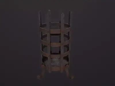 Dungeon Brazier 3D Model Low-poly 3D model