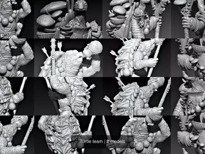 Turtle team 3D Model Pack
