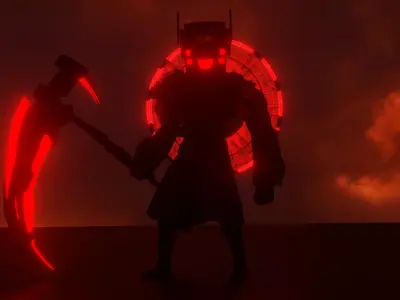 Skibidi Toilet Executioner Low-poly 3D model