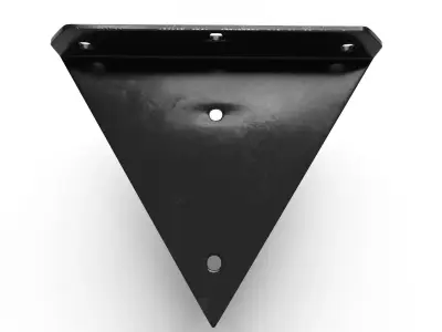 Industrial Steel Corner Shelf Bracket 3 color 3D model