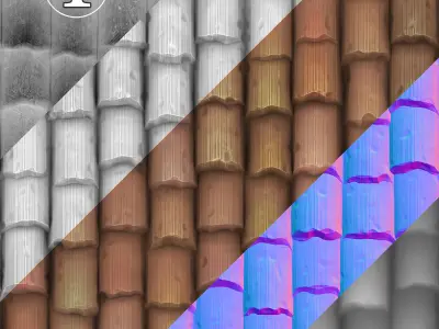 Roof Red Cartoon 3D model