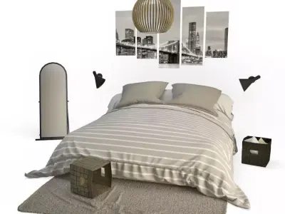  Bedroom New York 3D model