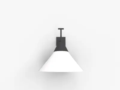 Exposior Black Wall Sconce Model 3D model