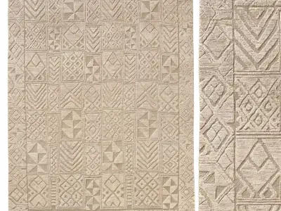 RESHAM WOOL RUG 3D model
