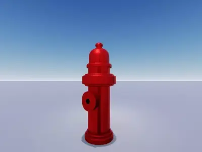 Fire Hydrant  Free low-poly 3D model buy