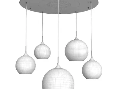 Pendant lamp Fermi P140-PL-170-5-N 3D model