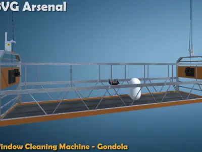 WCM-Gondola - HQ Low-poly 3D model