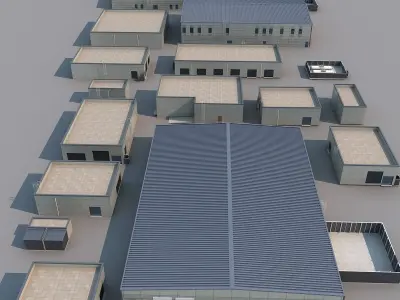 Factory building 3D model by huangxingcheng