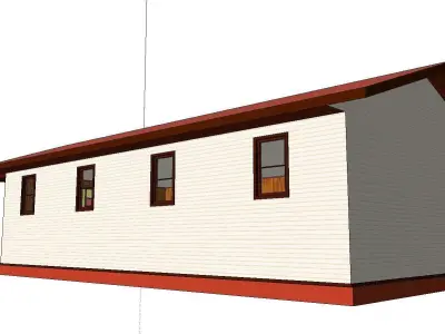 Architecture-Religion-God-Culture-Temple-0277 house with roof 3D model