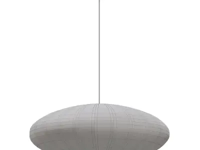 Handmade Apartment silk chandelier 3D model