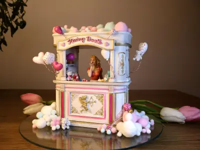 Valentines Kissing Booth Bundle  Miniature Set 3D print model