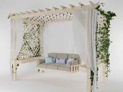 Garden swing 3D model