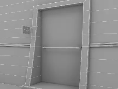 Fire Exit 3d Model Low-poly 3D model