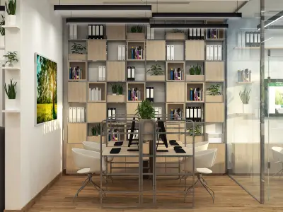 Modern Office Interior Design 3D model