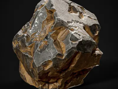 Realistic PBR Rock Low-poly 3D model