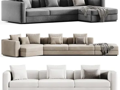 VENISE Floor standing modular sofa Set By Lema 3D model