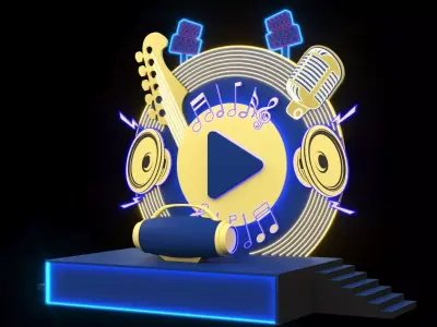 Music Stage 3D model