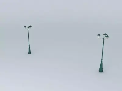 Square street lights1 3D model