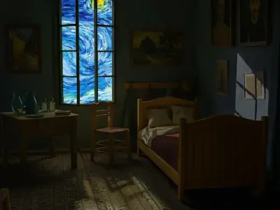 Vincent Van Gogh bedroom 3D model