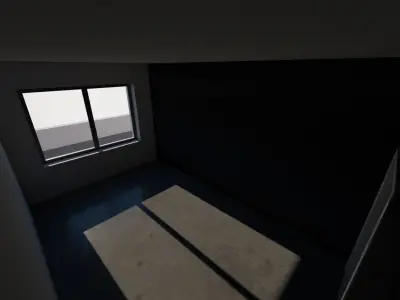 Penthouse Building with Doors and Windows 3D model