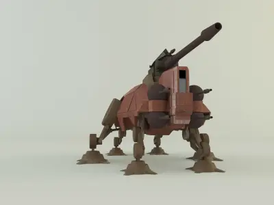 AT-TE Walker combat robot 3D model