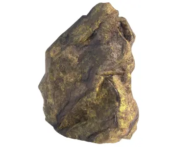 jungle moss rock  Low-poly 3D model