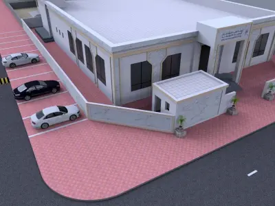 Public Building Design Project A85 DWG SketchUp 3D model