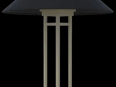 Hotel table lamp modern interior architectural scene light 3D model