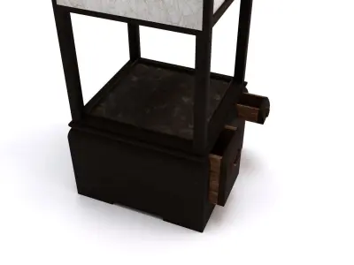 Old paper lantern 3D model