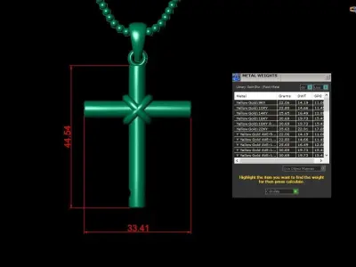 Light Gold Cross New Design  CP 23 3D print model