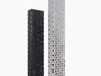 Residential building 3D model 15