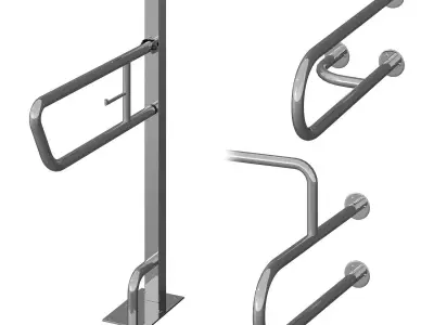Handrail for disabled people 2 3D model