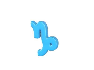 Capricorn v2 004 Low-poly 3D model