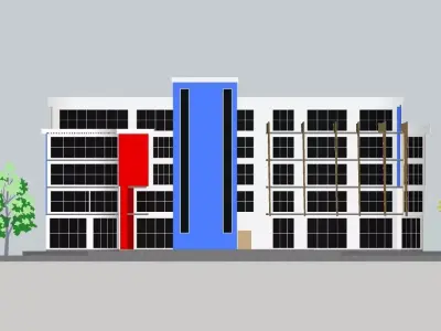  Administrative building 3D model