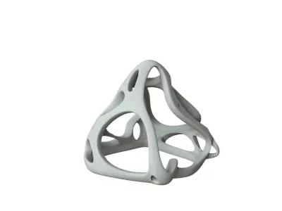 SciFi Cube Object No 62277 Low Poly Shape Low-poly 3D model