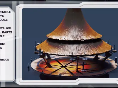 Star wars kashyyyk tree house 3D print model