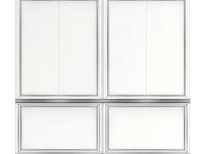 Classic White Wall 3D model