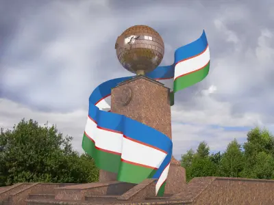 Uzbekistan Mustaqillik Independence monument 3D model 3D model