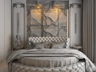 Bedroom Design 3ds max scene 3D model