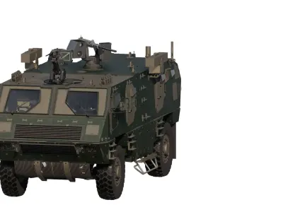 Armoured personnel carrier 3D model