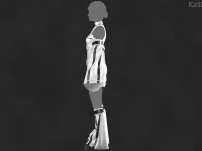 Sci fi Outfit Male Marvelous designer Clo3d OBJ mtl FBX ZPRJ 3D model