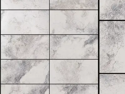 Yurtbay Seramik Bizantino Bianco 300x600 Set 2 3D model