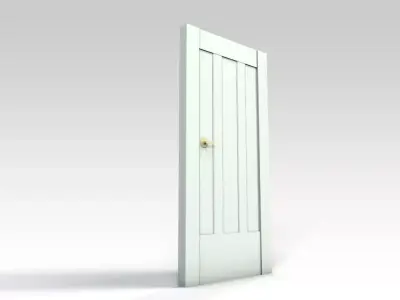 White door Free 3D model