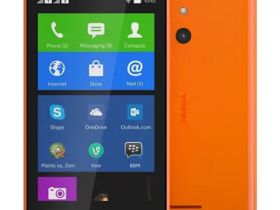 Nokia XL Orange 3D model